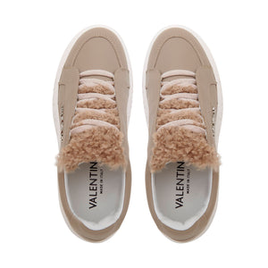 VALENTINO Sneaker Venus fluffy Taupe