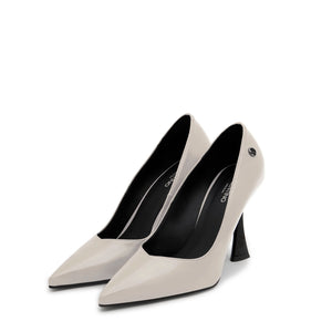 VALENTINO Ivory leather pumps high heel