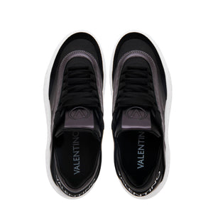 VALENTINO Sneaker Venus pelle e crosta Black