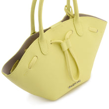 Carica l'immagine nel visualizzatore di Gallery, VALENTINO Borsa a Mano Soft Giallo - Mini - vista laterale con focus sull'intera borsa e sui lacci di chiusura
