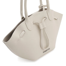 Carica l'immagine nel visualizzatore di Gallery, VALENTINO Borsa a Mano Soft Off White - Mini - vista laterale con focus sull'intera borsa e sui lacci di chiusura
