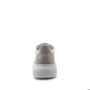 Sneaker VALENTINO Bounce bianca con inserti in camoscio grigio, V logo in rilievo e suola oversize con logo Valentino