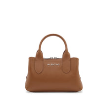 Carica l'immagine nel visualizzatore di Gallery, VALENTINO hand bag Miranda Cuoio mini - Vista frontale con logo lettering silver
