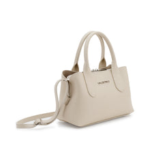 Load image into Gallery viewer, VALENTINO hand bag Miranda Off White mini - vista trasversale con dettaglio sui manici e zip di chiusura
