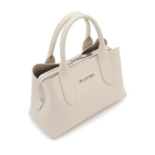 Load image into Gallery viewer, VALENTINO hand bag Miranda Off White mini - vista obliqua con focus sulla tracolla applicata