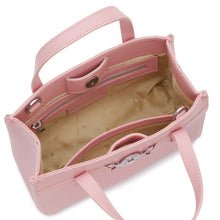 Carica l'immagine nel visualizzatore di Gallery, BORSE A MANO VALENTINO pink, con focus sugli scomparti interni. Presenza di una tasca con zip e una aperta.