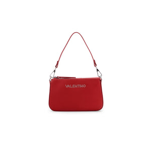 VALENTINO Mini Bag rossa in pelle martellata con logo in micro stras