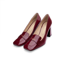 Carica l'immagine nel visualizzatore di Gallery, VALENTINO Mocassino con tacco Bordeaux