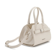 Carica l'immagine nel visualizzatore di Gallery, VALENTINO office bag Off White - mini - vista obliqua con tracolla applicata