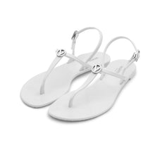 Load image into Gallery viewer, VALENTINO Jally V-Detail Sandal White