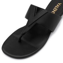 Load image into Gallery viewer, VALENTINO Sandalo Resort V-Toe Black - Valentino by Mario Valentino