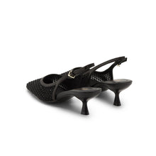 Load image into Gallery viewer, VALENTINO Slingback Crystal Black
