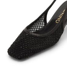 Load image into Gallery viewer, VALENTINO Slingback Crystal Black