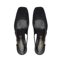 Load image into Gallery viewer, VALENTINO Slingback Crystal Black