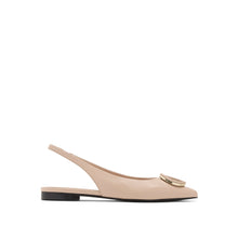 Load image into Gallery viewer, VALENTINO Slingback flat Logo V nude