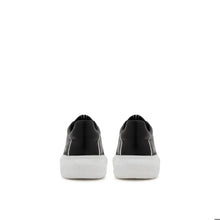 Load image into Gallery viewer, Sneaker VALENTINO Rey Total Black in pelle nera con logo in contrasto white, e suola chunky