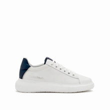 Carica l'immagine nel visualizzatore di Gallery, Sneaker VALENTINO Rey White/Blu in pelle di vitello bianca con logo silver e suola spessa