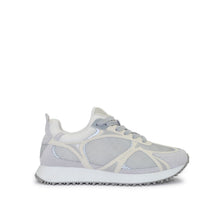 Load image into Gallery viewer, VALENTINO Sneaker Mars White/Multi - Vista laterale con focus sui diversi tessuti e contrasto di colori