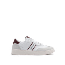 Carica l'immagine nel visualizzatore di Gallery, VALENTINO Sneaker Saturno White/Bordeaux - vista profilo con focus su logo lettering bordeaux