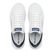 Load image into Gallery viewer, VALENTINO Sneaker Stunny White Blu con fascia laterale con logo e suola bianca