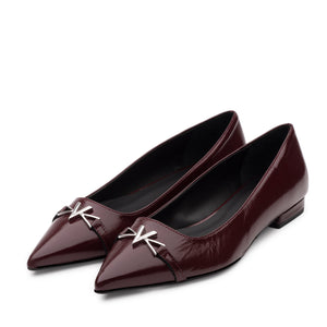 VALENTINO Ballerina vernice Bordeaux