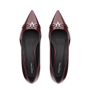 VALENTINO Ballerina vernice Bordeaux