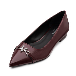 VALENTINO Ballerina vernice Bordeaux