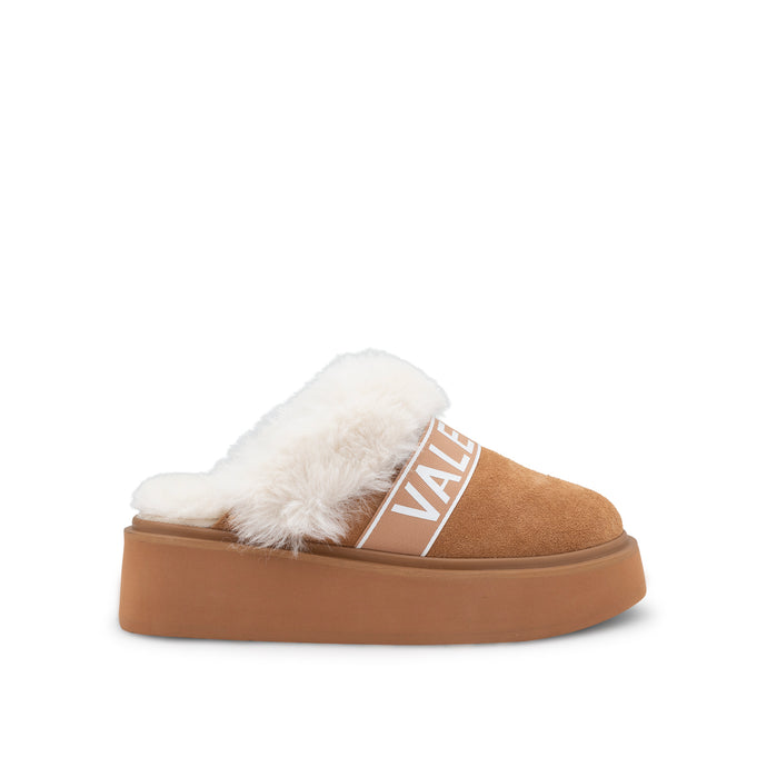 VALENTINO Kira sliders cuoio