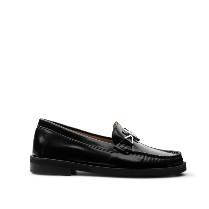VALENTINO Mocassino V pelle Black