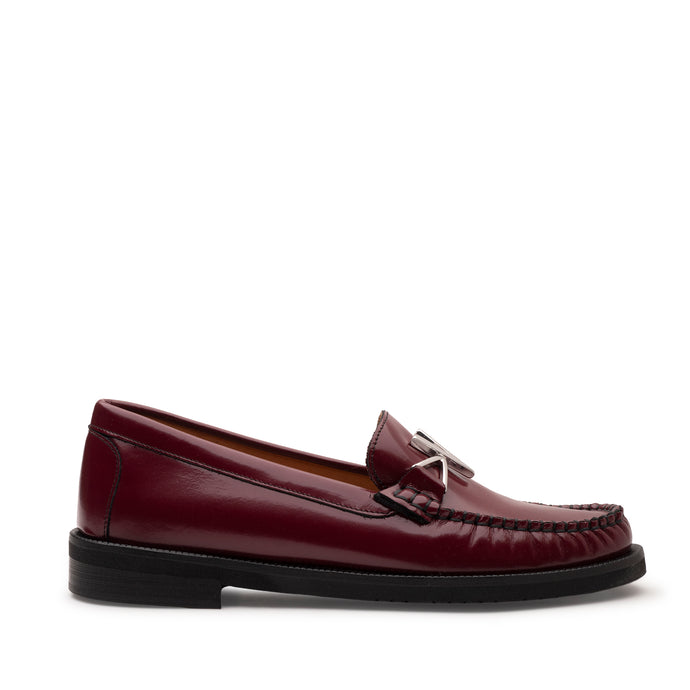 VALENTINO Mocassino V pelle Bordeaux