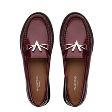 Load image into Gallery viewer, VALENTINO Mocassino V pelle Bordeaux
