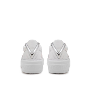 VALENTINO Sneaker BaragaS White/Silver pelle e camoscio