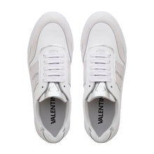 Carica l&#39;immagine nel visualizzatore di Gallery, VALENTINO Sneaker BaragaS White/Silver pelle e camoscio