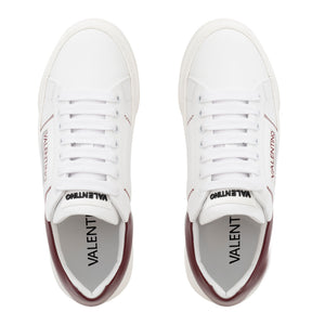 VALENTINO Sneaker STUNNY Bordeaux logo a fascia