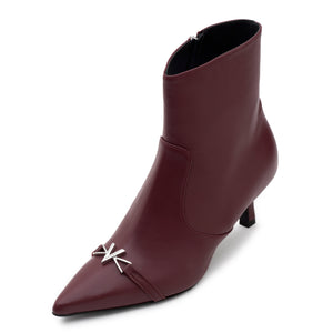 VALENTINO Stivaletto kitten nappa Bordeaux